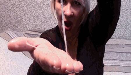 An abundance of snot on playful arms and legs