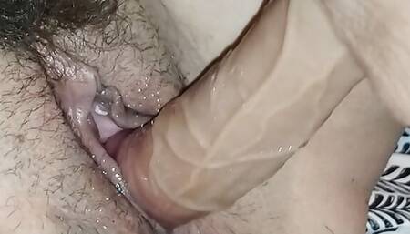 Making my hairy pussy cum mmmmm