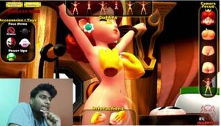 PRINCESS DAISY FROM SUPER MARIO TEASED , 3D HENTAI GAMEPLAY