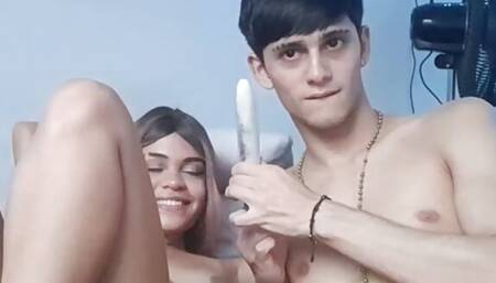 I MASTURBATE MY BIG ASS BRUNETTE GIRLFRIEND And we end up fucking - Valentinahot10