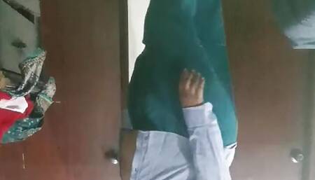 BIG DESI HOTWIFE on call  getting naked teasing her online lovers