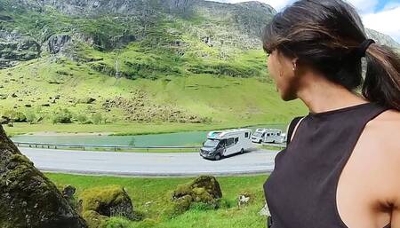 Public Dildo Solo By Side of Busy Road - Asian Latin Daring Kiara Exhibitionist Risky Public Nudity Challenge