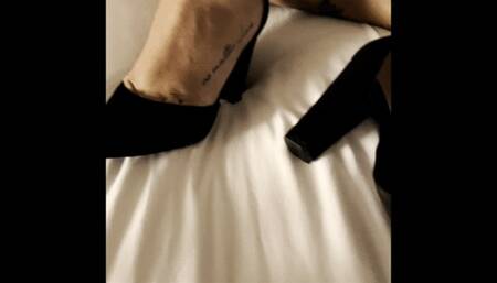 footjob handjob and sex at the hotel after the conference