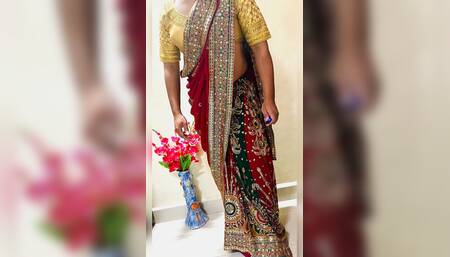 Indian Sissy Crossdresser Bambi in New Saree