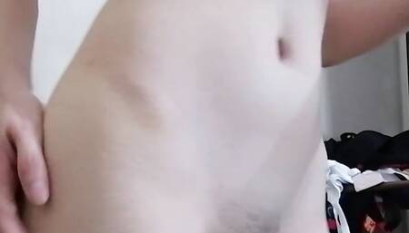 Experimenting with fingers and tiny toys on my super tight pussy