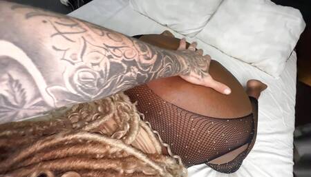 White Boy Gets a Sloppy Blowjob Before Fucking a Big Ass Black Girl