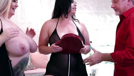 Lucky Old Man Takes Turns on Thick Beauties Kendra Kox and Virgo Peridot