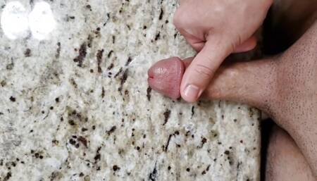 Big Cumshot From Straight Daddy on the Table