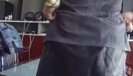 Mature woman gets fucked hard on the floor