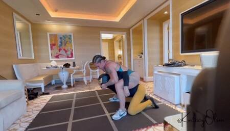 Alien Mixed Wrestling II - Kortney Olson and Her Alien Friend Meet Up For Another Mixed Wrestling with Lift & Carry Match Featuring Submissions, Scissors, Humiliation, and Complete Female Domination - HD (MP4)