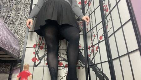 BBW Giantess teacher breast smother, foot stomp and vore