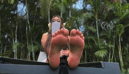 First Bondage Foot Worship with Sorceress Morgana and Asian Goddess Cat