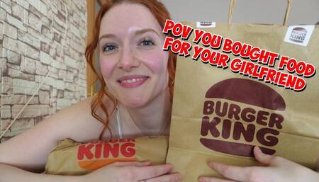 POV You bought food for your girlfriend