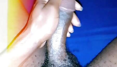 Solo handjob, soft rubbing and dick massage.