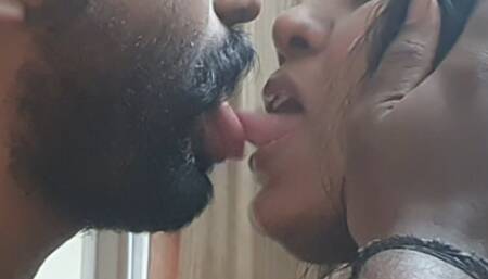 Mature Mom and step son hot kiss while ????️