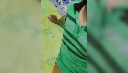 Young man showing himself to the point of jerking off