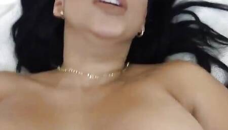 Busty Latina Slut Kesha Fucked in POV Action Got Facial