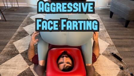 Sky Blue Aggressive Face farting