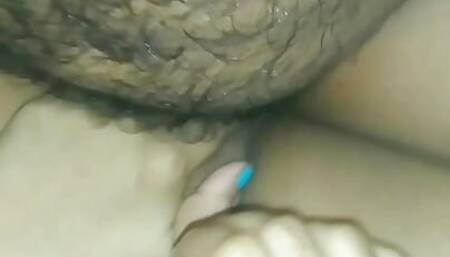 (Wife exchange)Real friend fucking wife in store room