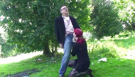 Redhead mature sucking and fucking