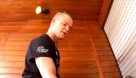 German amateur milf humping his cock