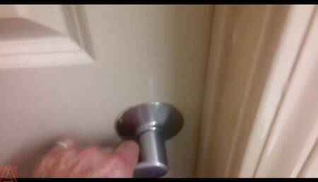 Shower Suprise for Harley Ryder but shes convinced to share hotel shower fuck