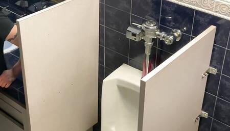 In the men's room at the restaraunt