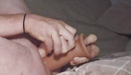 Double anal dildo for bubble but white boy