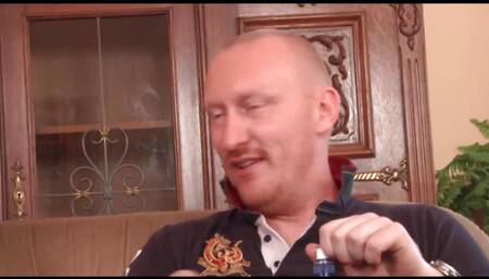 Blonde milf wearing fishnets while fucking hard