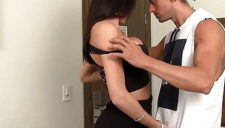Trans Sexpot Graziela Cinturinha Takes Dick and Gets Creampied