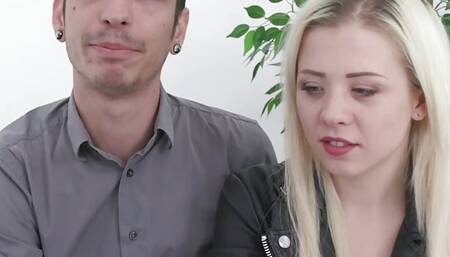 Guy Fucks Anna Rey and Cums in Her Mouth While Her Cuckold Watches It All
