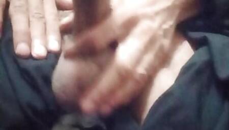 Having fun with my hot eight inch cock