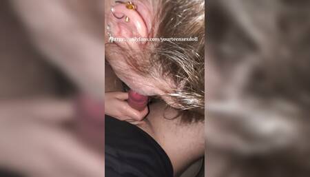 18 Year Old Sucks and Rides in Public Grocery Store Parking Lot