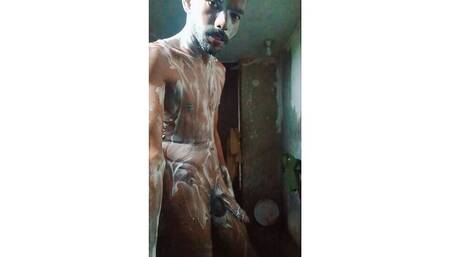 Blowing While Bathing in Bathroom Full Video