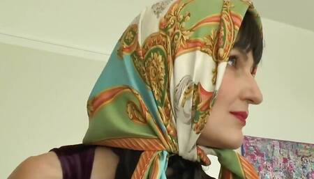 Silk Headscarf Fashion Show Clip