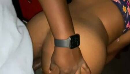 Black Teen Amateur Creampied in Storage Unit