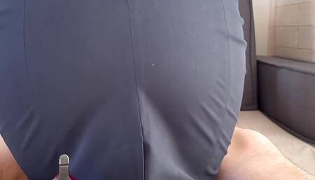 Serious Business Woman Riding the Boss Spontaneous Anal