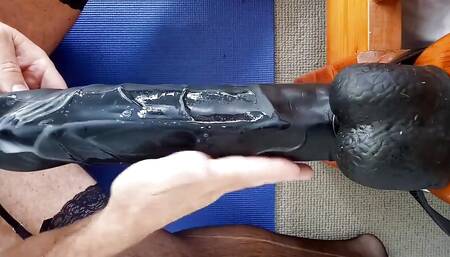 Crossdresser Strip Large Anal Dildo 5