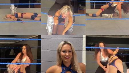 Hard hitting female pro wrestling