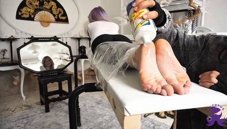 Sofia first tickling session - face down part 1 1080