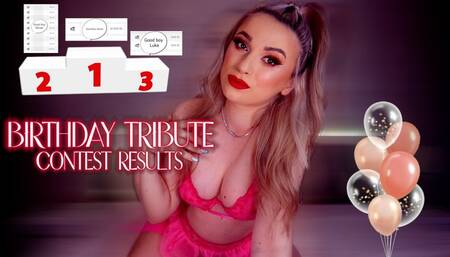 Birthday Tribute Contest Results