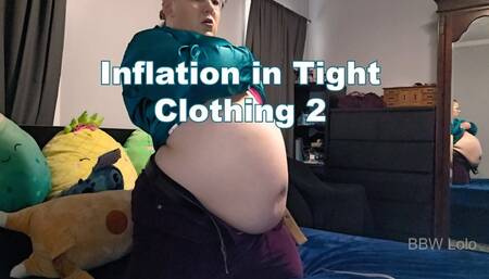 BBW Lolo - Inflation in Tight Clothing 2 (air inflation)