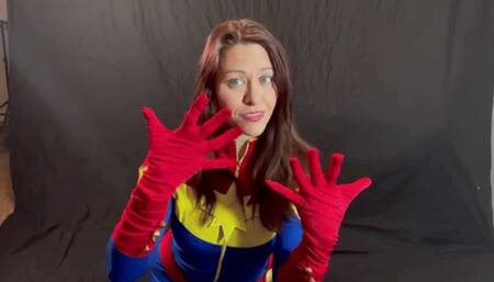 Wonder Woman with Gloved hands handjob JOI HIDEF