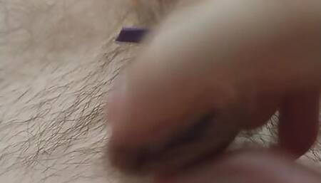 Precum games after cockbanding with rubber band