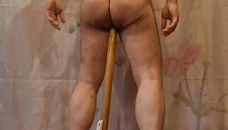 Impaled on a handle