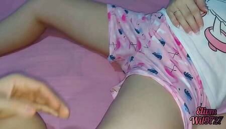My Stepsister Allows Me to Lower Her Pants, Revealing She's Not Wearing Underwear