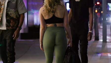 BLACKEDRAW Tiny Gym Babe Anna Claire Gets Two BBC Work-out