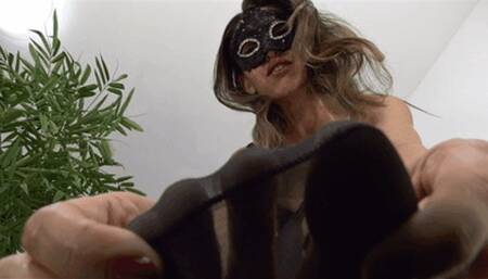 Bound helplessly and smothered