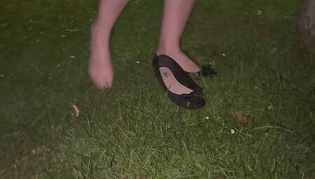 Summer evening walk and I keep losing my shoe