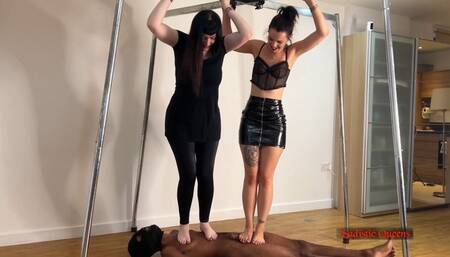 Goddess Cleo & Mistress Annaliese - Squishy Slave Surfing (HD 1080p MP4